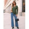 imageAUTOMET Womens Long Sleeve TShirts Dressy Business Casual Tops Tunic Fall Fashion Crewneck Blouse Trendy Winter Outfits 2025Armygreen