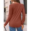 imageAUTOMET Womens Long Sleeve TShirts Dressy Business Casual Tops Tunic Fall Fashion Crewneck Blouse Trendy Winter Outfits 2025Maple