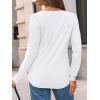 imageAUTOMET Womens Long Sleeve TShirts Dressy Business Casual Tops Tunic Fall Fashion Crewneck Blouse Trendy Winter Outfits 2025White
