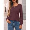 imageAUTOMET Womens Long Sleeve TShirts Dressy Business Casual Tops Tunic Fall Fashion Crewneck Blouse Trendy Winter Outfits 2025Winered