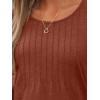imageAUTOMET Womens Long Sleeve Tops Business Casual Crewneck Pleated Shirts Fall Fashion 2025 Blouses Trendy Basic Loose OutfitsMaple