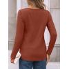 imageAUTOMET Womens Long Sleeve Tops Business Casual Crewneck Pleated Shirts Fall Fashion 2025 Blouses Trendy Basic Loose OutfitsMaple