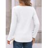 imageAUTOMET Womens Long Sleeve Tops Business Casual Crewneck Pleated Shirts Fall Fashion 2025 Blouses Trendy Basic Loose OutfitsWhite