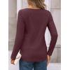 imageAUTOMET Womens Long Sleeve Tops Business Casual Crewneck Pleated Shirts Fall Fashion 2025 Blouses Trendy Basic Loose OutfitsWinered