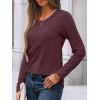imageAUTOMET Womens Long Sleeve Tops Business Casual Crewneck Pleated Shirts Fall Fashion 2025 Blouses Trendy Basic Loose OutfitsWinered