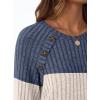 imageAUTOMET Womens Long Sleeve Tshirts Casual Tunic Work Tops Cute Pullover Sweaters Fall Travel Outfits 2025 Dressy BlousesBlue Apricot