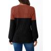 imageAUTOMET Womens Long Sleeve Tshirts Casual Tunic Work Tops Cute Pullover Sweaters Fall Travel Outfits 2025 Dressy BlousesCaramel Black