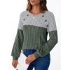 imageAUTOMET Womens Long Sleeve Tshirts Casual Tunic Work Tops Cute Pullover Sweaters Fall Travel Outfits 2025 Dressy BlousesGrey Green