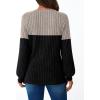 imageAUTOMET Womens Long Sleeve Tshirts Casual Tunic Work Tops Cute Pullover Sweaters Fall Travel Outfits 2025 Dressy BlousesTaupe Black
