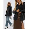 imageAUTOMET Womens Oversized Leather Jackets Faux Suede 2025 Fall Zip Up Motorcycle Coats Blazer Jackets for Women OutfitsBlack