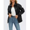 imageAUTOMET Womens Oversized Leather Jackets Zip Up Coats Faux Motorcycle Bomber Outfits Fall Trendy Fashion Winter Clothes 2025Black