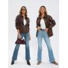 imageAUTOMET Womens Oversized Leather Jackets Zip Up Coats Faux Motorcycle Bomber Outfits Fall Trendy Fashion Winter Clothes 2025Brown