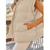 imageAUTOMET Womens Puffer Vests Fall Fashion Jackets Puffy Outfits 2025 Trendy Sleeveless Coats Outerwear Winter ClothesApricot