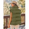 imageAUTOMET Womens Puffer Vests Fall Fashion Jackets Puffy Outfits 2025 Trendy Sleeveless Coats Outerwear Winter ClothesArmy Green