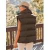 imageAUTOMET Womens Puffer Vests Fall Fashion Jackets Puffy Outfits 2025 Trendy Sleeveless Coats Outerwear Winter ClothesBrown