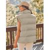 imageAUTOMET Womens Puffer Vests Fall Fashion Jackets Puffy Outfits 2025 Trendy Sleeveless Coats Outerwear Winter ClothesLightkhaki