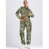 imageAUTOMET Womens Sweatsuits 2 Piece Outfits Lounge Sets Long Sleeve Half Zip Pullover and Baggy Sweatpants with PocketsCamoarmygreen