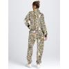 imageAUTOMET Womens Sweatsuits 2 Piece Outfits Lounge Sets Long Sleeve Half Zip Pullover and Baggy Sweatpants with PocketsCamoyellow