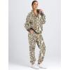 imageAUTOMET Womens Sweatsuits 2 Piece Outfits Lounge Sets Long Sleeve Half Zip Pullover and Baggy Sweatpants with PocketsCamoyellow