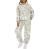 imageAUTOMET Womens 2 Piece Outfits Lounge Hoodie Sweatsuit Sets Plus Size Fall Fashion Clothes Airport Travel Pants TracksuitsCamolgreen
