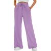 imageAUTOMET Womens Wide Leg Sweatpants Baggy Lounge Travel Pants Fall Fashion Outfits 2025 Winter Clothes JoggersPurple