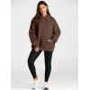 imageAUTOMET Hoodies for Women Oversized Sweatshirts Fall Fashion Outfits 2025 Pullover Fleece Casual Sweaters Winter Y2k ClothesBrown