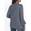 imageAUTOMET Long Sleeve Shirts Womens Tops Henley Dressy Casual Blouses Fall Outfits 2025 Trendy Loose Fit Comfy Winter ClothesGrey