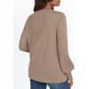 imageAUTOMET Long Sleeve Shirts Womens Tops Henley Dressy Casual Blouses Fall Outfits 2025 Trendy Loose Fit Comfy Winter ClothesKhaki