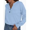 imageAUTOMET Long Sleeve Shirts Womens Tops Henley Dressy Casual Blouses Fall Outfits 2025 Trendy Loose Fit Comfy Winter ClothesLight Blue