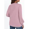 imageAUTOMET Long Sleeve Shirts Womens Tops Henley Dressy Casual Blouses Fall Outfits 2025 Trendy Loose Fit Comfy Winter ClothesPink