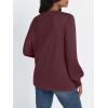imageAUTOMET Long Sleeve Shirts Womens Tops Henley Dressy Casual Blouses Fall Outfits 2025 Trendy Loose Fit Comfy Winter ClothesWine Red