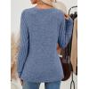 imageAUTOMET Long Sleeve Shirts for Women Fall Lightweight Sweaters Business Dressy Casual Tops Winter TrendyBlue
