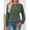 imageAUTOMET Long Sleeve Shirts for Women Fall Lightweight Sweaters Business Dressy Casual Tops Winter TrendyGreen