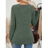 imageAUTOMET Long Sleeve Shirts for Women Fall Lightweight Sweaters Business Dressy Casual Tops Winter TrendyGreen
