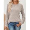 imageAUTOMET Long Sleeve Shirts for Women Fall Lightweight Sweaters Business Dressy Casual Tops Winter TrendyKhaki
