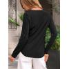 imageAUTOMET Long Sleeve Shirts for Women Spring Fashion Tops 2025 Dressy Casual Blouses Trendy Pleated Tunic OutfitsBlack