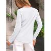 imageAUTOMET Long Sleeve Shirts for Women Spring Fashion Tops 2025 Dressy Casual Blouses Trendy Pleated Tunic OutfitsWhite