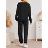imageAUTOMET Sweatsuits for Women 2 Piece Track Suit Comfy Crewneck Lounge Sets with Sweatpants 2025 Fall OutfitsBlack