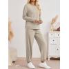 imageAUTOMET Sweatsuits for Women 2 Piece Track Suit Comfy Crewneck Lounge Sets with Sweatpants 2025 Fall OutfitsKhaki