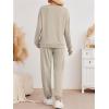 imageAUTOMET Sweatsuits for Women 2 Piece Track Suit Comfy Crewneck Lounge Sets with Sweatpants 2025 Fall OutfitsKhaki