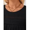 imageAUTOMET Womens Long Sleeve Shirts Business Casual Blouses Dressy Fall Babydoll TopsBlack