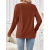 imageAUTOMET Womens Long Sleeve Shirts Business Casual Blouses Dressy Fall Babydoll TopsMaple