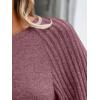 imageAUTOMET Womens Long Sleeve Shirts Casual Basic Fall Tops Cozy Lightweight Pullover Sweaters Outfits 2025 Winter ClothingBurgundy