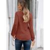imageAUTOMET Womens Long Sleeve Shirts Casual Basic Fall Tops Cozy Lightweight Pullover Sweaters Outfits 2025 Winter ClothingCaramel
