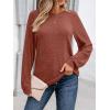 imageAUTOMET Womens Long Sleeve Shirts Casual Basic Fall Tops Cozy Lightweight Pullover Sweaters Outfits 2025 Winter ClothingCaramel