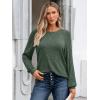 imageAUTOMET Womens Long Sleeve Shirts Casual Basic Fall Tops Cozy Lightweight Pullover Sweaters Outfits 2025 Winter ClothingGreen