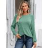 imageAUTOMET Womens Long Sleeve Shirts Casual Basic Fall Tops Cozy Lightweight Pullover Sweaters Outfits 2025 Winter ClothingLightgreen