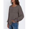 imageAUTOMET Womens Long Sleeve Tops Blouses Dressy Casual Business Crew Neck Tunic Loose Fit Trendy Outfits Fashion ClothesCoffee Grey