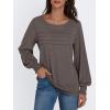 imageAUTOMET Womens Long Sleeve Tops Blouses Dressy Casual Business Crew Neck Tunic Loose Fit Trendy Outfits Fashion ClothesCoffee Grey