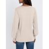 imageAUTOMET Womens Long Sleeve Tops Blouses Dressy Casual Business Crew Neck Tunic Loose Fit Trendy Outfits Fashion ClothesCream